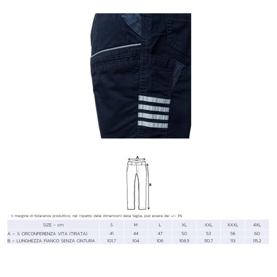 Pantalone da lavoro multitasca Rossini R-Stretch A80704